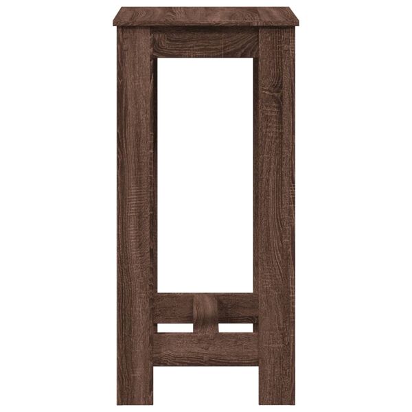 vidaXL Τραπέζι Μπαρ Καφέ Δρυς 51x50x103,5 εκ. Επεξ. Ξύλο