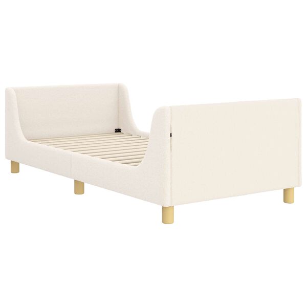 vidaXL Κρεβάτι Παιδικής Κρεβατοκάμαρας με Κεφαλάκι Κρεμ 90 x 190 cm