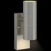 vidaXL Εξωτερικά Φωτιστικά Τοίχου 2 pcs Ασημί 7 x 10 x 22 εκ