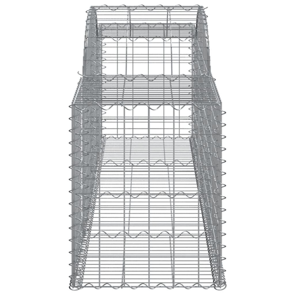 vidaXL Συρματοκιβώτια Τοξωτά 15 τεμ. 300x50x60/80 εκ. Γαλβαν. Ατσάλι