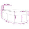 vidaXL &Kappa;&rho;&epsilon;&beta;ά&tau;&iota; Boxspring &mu;&epsilon; &Sigma;&tau;&rho;ώ&mu;&alpha; &Mu;&pi;&lambda;&epsilon; 90x200 &epsilon;&kappa;.&Upsilon;&phi;&alpha;&sigma;&mu;ά&tau;&iota;&nu;&omicron;