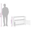 vidaXL Τραπέζι Κονσόλα Κήπου 110 x 35 x 75 εκ. από Μασίφ Ξύλο Ακακίας