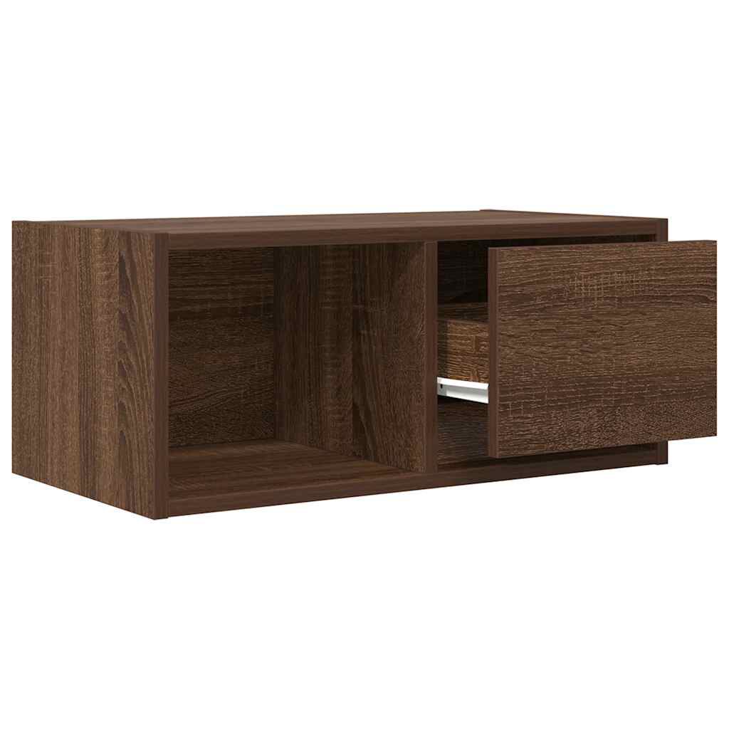 vidaXL Έπιπλο Τηλεόρασης καφέ δρυς 60x31x25,5 εκ. Επεξεργασμένο Ξύλο