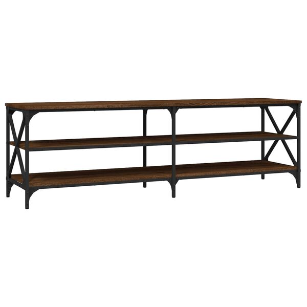 vidaXL Έπιπλο Τηλεόρασης Καφέ Δρυς 160x40x50 εκ. Επεξεργασμένο Ξύλο