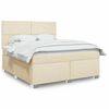 vidaXL &Kappa;&rho;&epsilon;&beta;ά&tau;&iota; Boxspring &mu;&epsilon; &Sigma;&tau;&rho;ώ&mu;&alpha; &Kappa;&rho;&epsilon;&mu; 180x200 &epsilon;&kappa;. &Upsilon;&phi;&alpha;&sigma;&mu;ά&tau;&iota;&nu;&omicron;