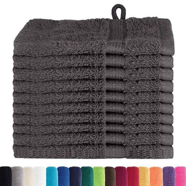 vidaXL Πετσέτες 10 pcs Ανθρακί 15 x 21 cm Βαμβάκι