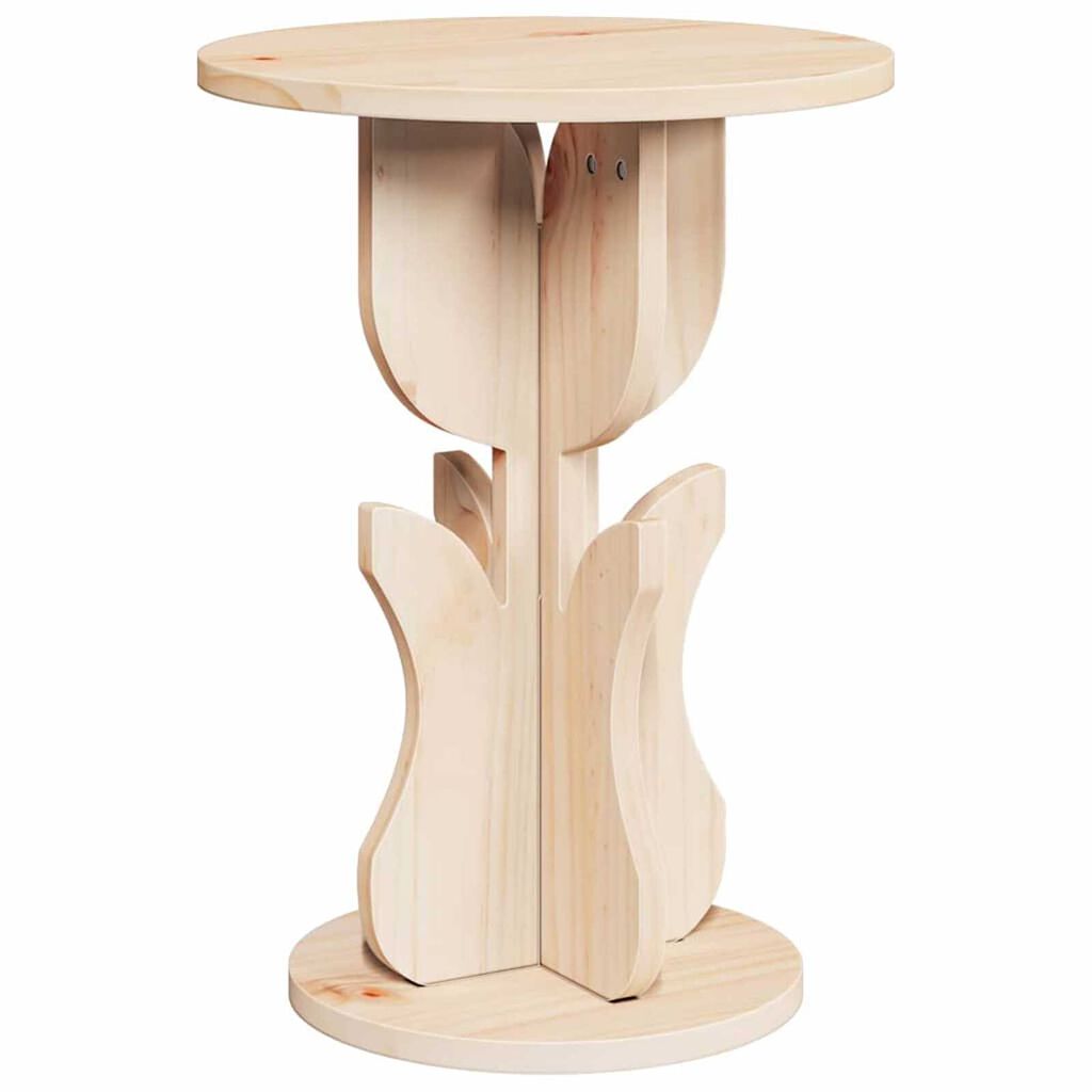 vidaXL Τραπεζάκι Πλευράς Φυσικό 39.5 x 39.5 x 53.5 εκ