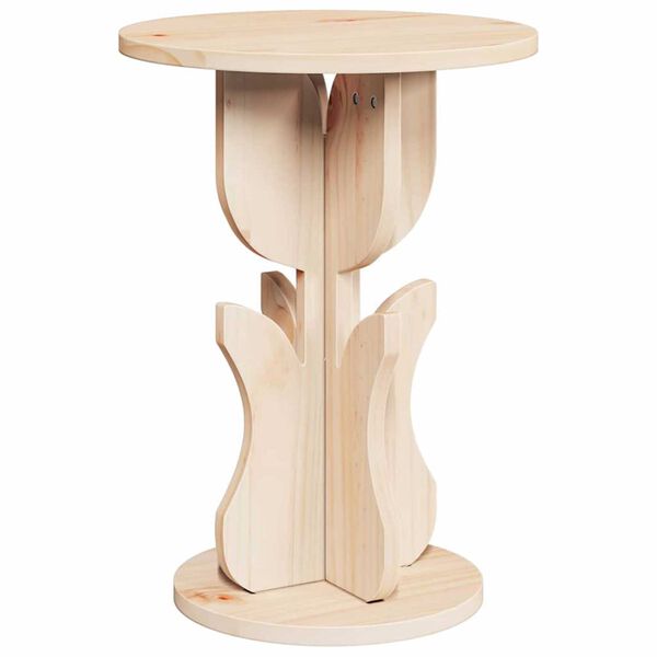 vidaXL Τραπεζάκι Πλευράς Φυσικό 39.5 x 39.5 x 53.5 εκ