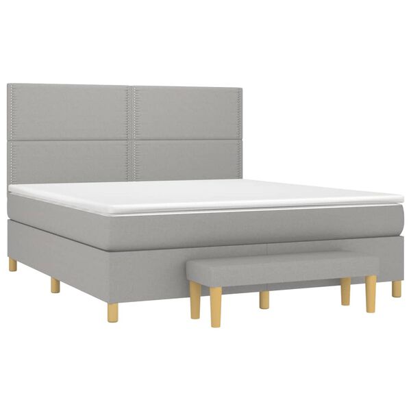 vidaXL &Kappa;&rho;&epsilon;&beta;ά&tau;&iota; Boxspring &mu;&epsilon; &Sigma;&tau;&rho;ώ&mu;&alpha; &Alpha;&nu;&omicron;&iota;&chi;&tau;ό &Gamma;&kappa;&rho;&iota; 180x200 &epsilon;&kappa;. &Upsilon;&phi;&alpha;&sigma;&mu;ά&tau;&iota;&nu;&omicron;