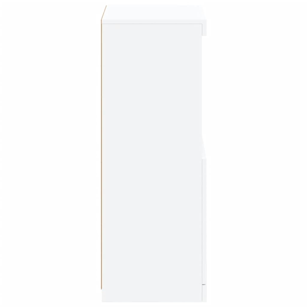 vidaXL Μπουφές με Φώτα LED Λευκός 41 x 37 x 100 εκ.