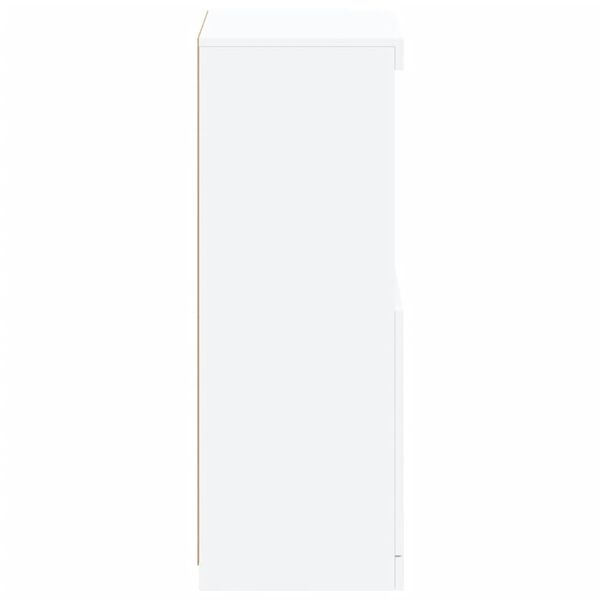 vidaXL Μπουφές με Φώτα LED Λευκός 41 x 37 x 100 εκ.