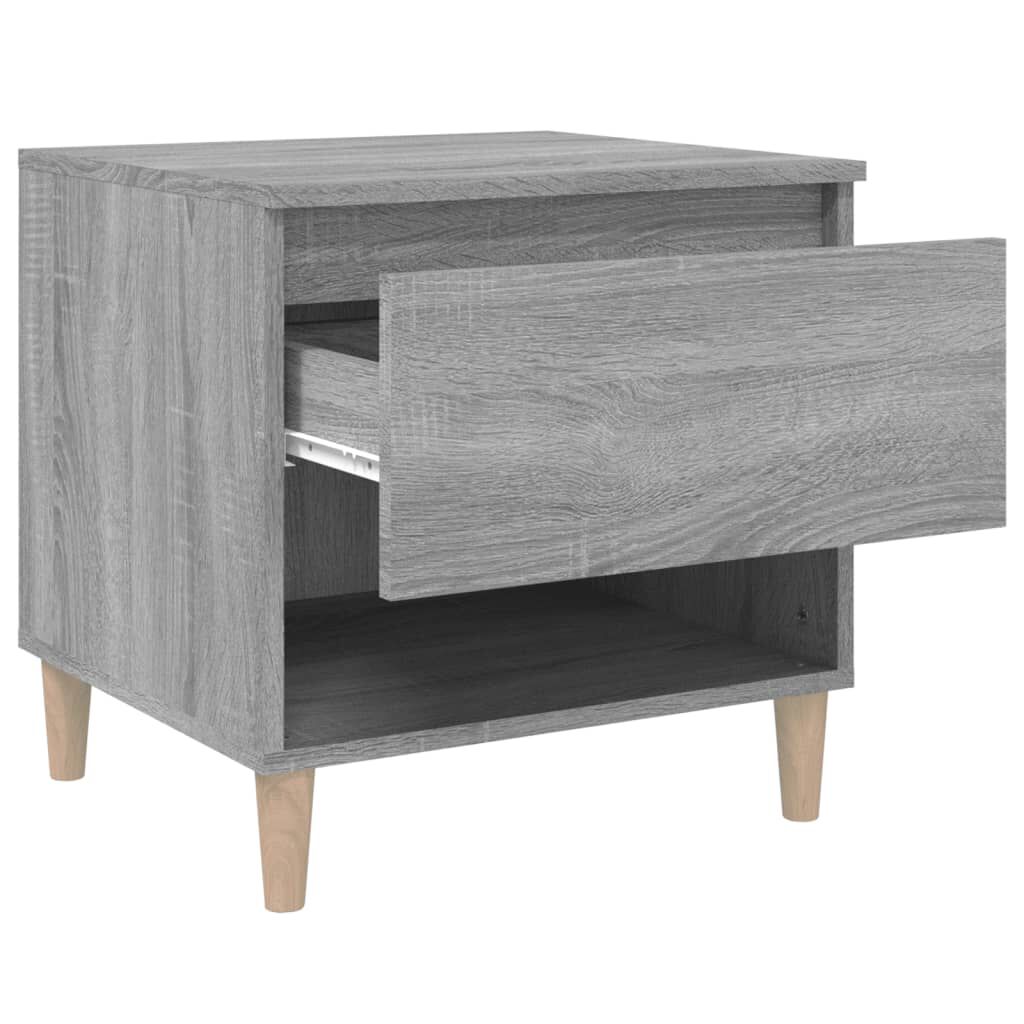 vidaXL Κομοδίνο Γκρι Sonoma 50x46x50 εκ. από Επεξεργασμένο Ξύλο
