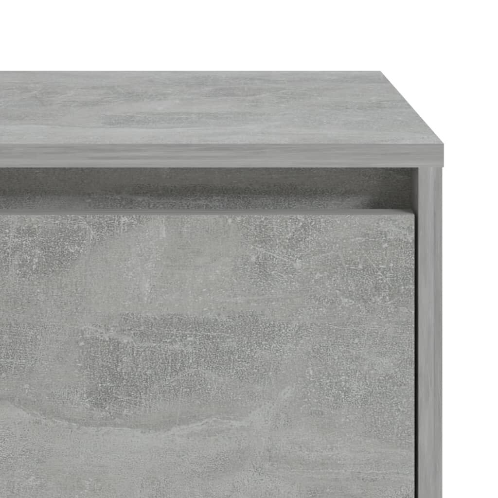 vidaXL Κομοδίνο Γκρι Σκυροδέματος 45x34x44,5 εκ. από Επεξεργ. Ξύλο