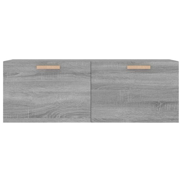 vidaXL Ντουλάπι Τοίχου Γκρι Sonoma 100x36,5x35 εκ. Επεξεργασμένο Ξύλο