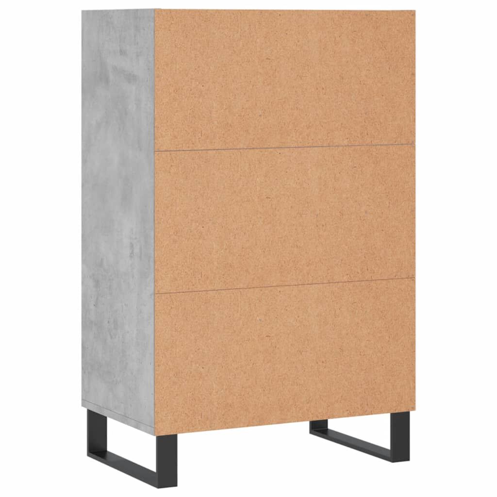 vidaXL Ραφιέρα Γκρι Σκυροδέματος 57 x 35 x 90 από Επεξεργασμένο Ξύλο