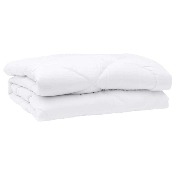 vidaXL Σετ Κουβέρτας με μαξιλάρι 3 pcs Λευκό 260 x 220 εκ. Μικροΐνες