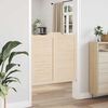 vidaXL Swing Doors Louvred Design 1-Pair 100x100 cm μασίφ ξύλο πεύκο