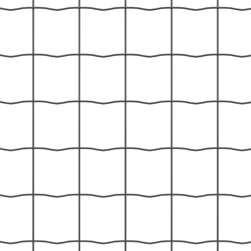 vidaXL Euro Fence με 7 Στελέχη 1.6x10 μ Γαλβανισμένος Χάλυβας Γκρι