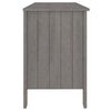 vidaXL Γραφείο HAMAR Αν. Γκρι 113 x 50 x 75 εκ. από Μασίφ Ξύλο Πεύκου