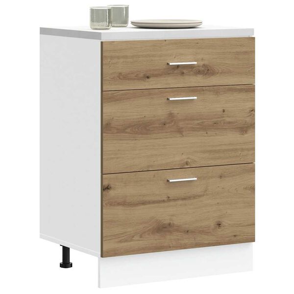 vidaXL ντουλάπι βάσης κουζίνας Lyon Δρυς τεχνίτης κατασκευασμένο ξύλο