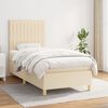 vidaXL &Kappa;&rho;&epsilon;&beta;ά&tau;&iota; Boxspring &mu;&epsilon; &Sigma;&tau;&rho;ώ&mu;&alpha; &Kappa;&rho;&epsilon;&mu; 100 x 200 &epsilon;&kappa;. &Upsilon;&phi;&alpha;&sigma;&mu;ά&tau;&iota;&nu;&omicron;