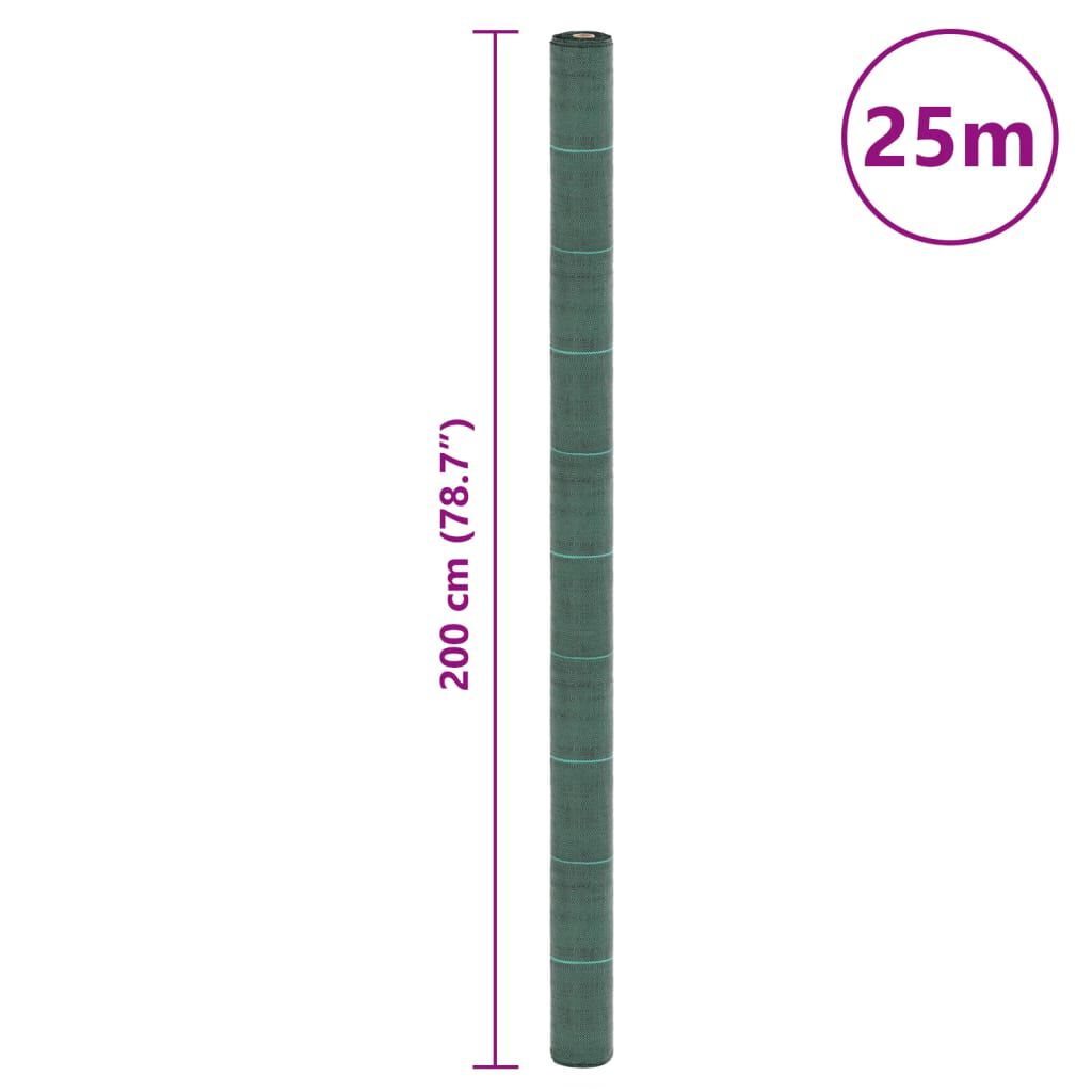 vidaXL Μεμβράνη Εδαφοκάλυψης Πράσινη 2x25 μ. από Πολυπροπυλένιο