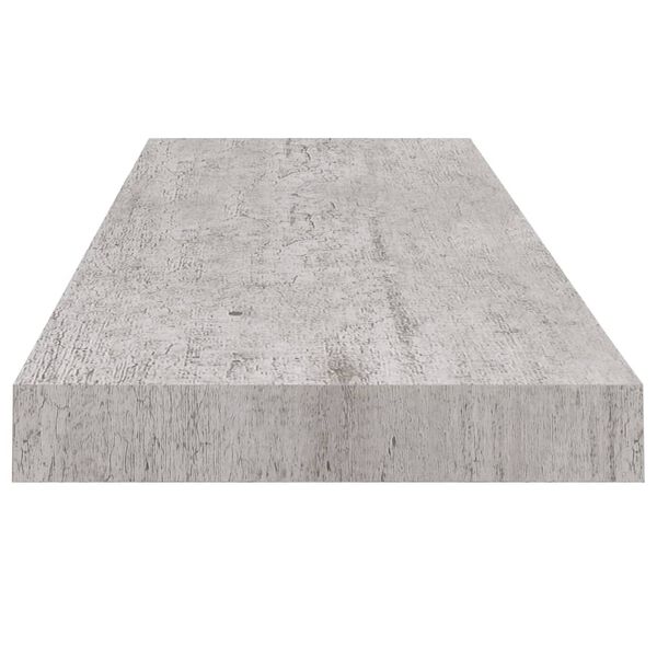 vidaXL Ράφια Τοίχου 2 τεμ. Γκρι Σκυροδέματος 80x23,5x3,8 εκ. MDF