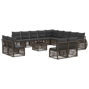 vidaXL &Sigma;&epsilon;&tau; &Kappa;&alpha;&nu;&alpha;&pi;έ &Kappa;ή&pi;&omicron;&upsilon; 14 pcs &Gamma;&kappa;&rho;&iota; &kappa;&alpha;&iota; &Sigma;&kappa;&omicron;ύ&rho;&omicron; &Gamma;&kappa;&rho;&iota; &sigma;&upsilon;&nu;&theta;&epsilon;&tau;&iota;&kappa;ό &rho;&alpha;&tau;ά&nu;
