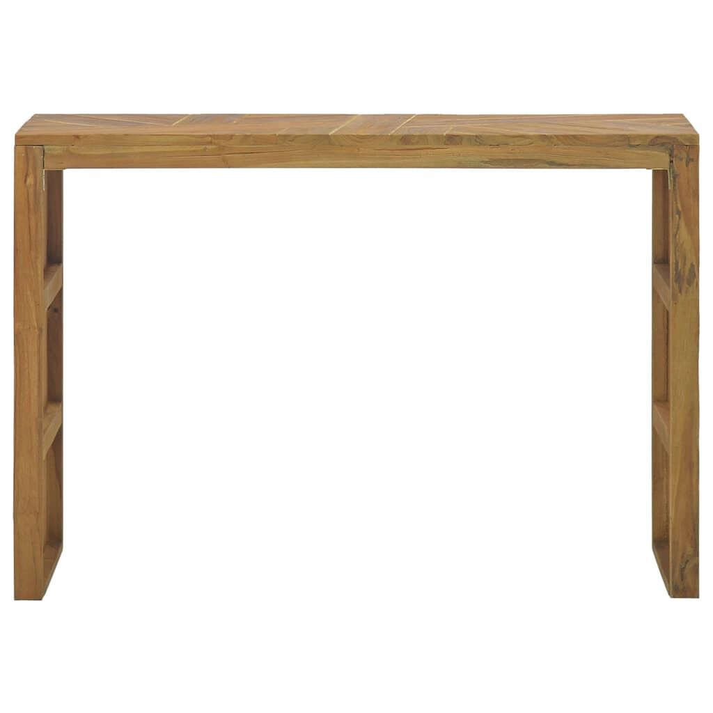 vidaXL Τραπέζι Κονσόλα 110 x 35 x 75 εκ. από Μασίφ Ξύλο Teak