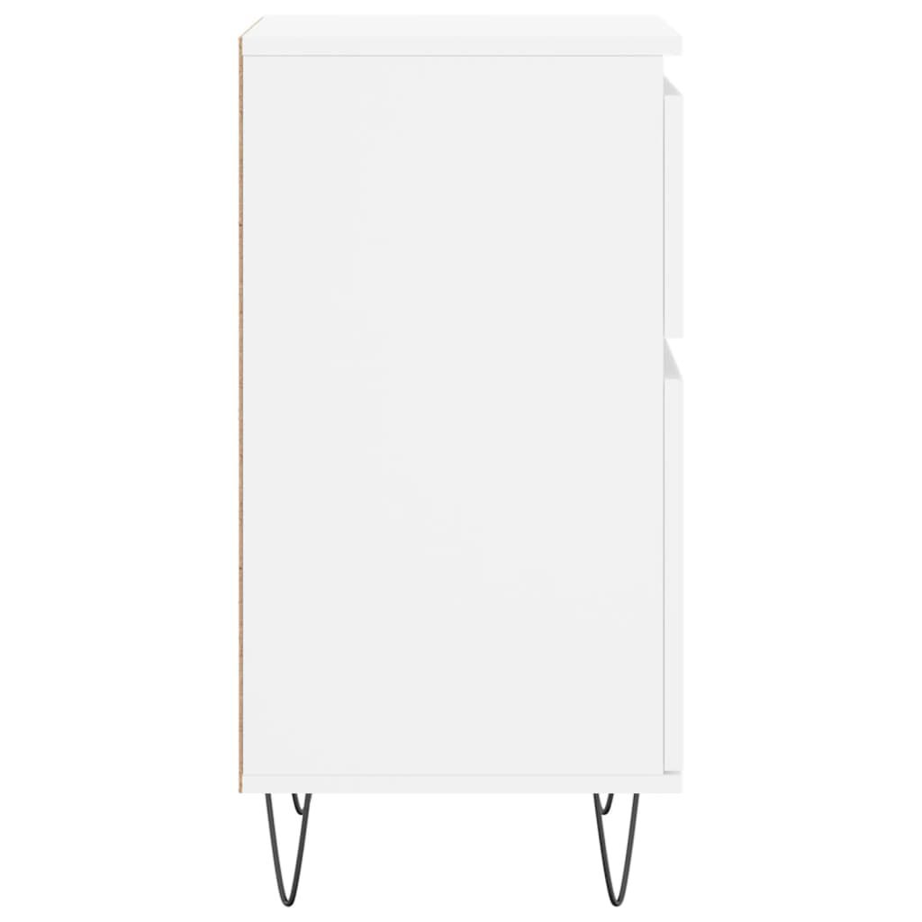 vidaXL Ντουλάπια 2 τεμ. Λευκά 40 x 35 x 70 εκ. από Επεξεργασμένο Ξύλο