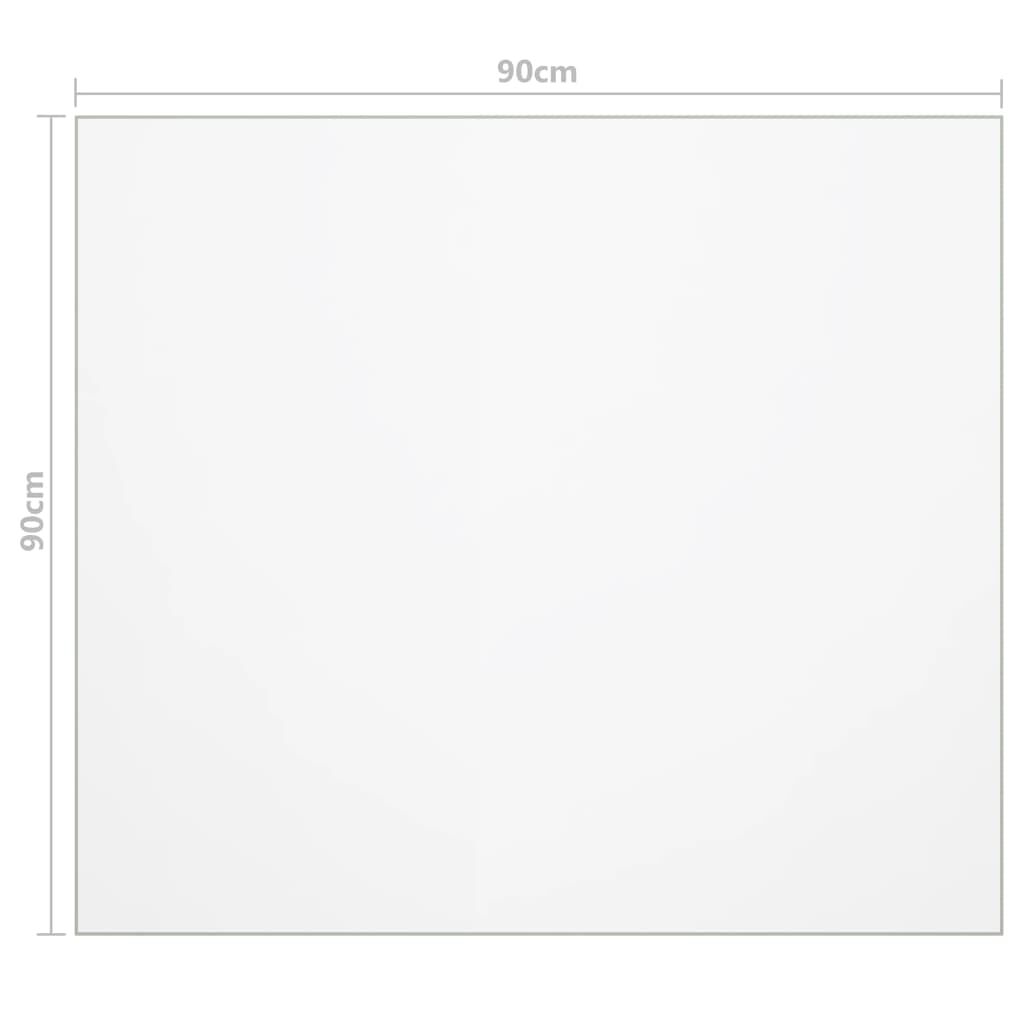 vidaXL Προστατευτικό Τραπεζιού Διαφανές 90 x 90 εκ. / 2 χιλ. από PVC