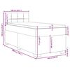 vidaXL &Kappa;&rho;&epsilon;&beta;ά&tau;&iota; Boxspring &mu;&epsilon; &Sigma;&tau;&rho;ώ&mu;&alpha; &Sigma;&kappa;&omicron;ύ&rho;&omicron; &Mu;&pi;&lambda;&epsilon; 100x200 &epsilon;&kappa;. &Beta;&epsilon;&lambda;&omicron;ύ&delta;&iota;&nu;&omicron;