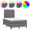 vidaXL &Kappa;&rho;&epsilon;&beta;ά&tau;&iota; Boxspring &mu;&epsilon; &Sigma;&tau;&rho;ώ&mu;&alpha; & LED &Gamma;&kappa;&rho;&iota; 120x190 &epsilon;&kappa;. &Sigma;&upsilon;&nu;&theta;. &Delta;έ&rho;&mu;&alpha;
