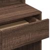 vidaXL Μπουντουάρ με Καθρέφτη Καφέ Δρυς 80x41x144,5 εκ.