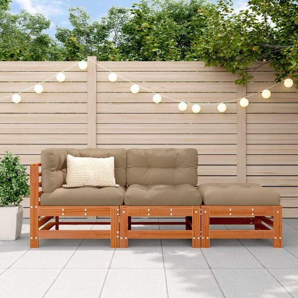 vidaXL &Epsilon;&nu;&omicron;&pi;&omicron;&iota;&eta;&mu;έ&nu;&epsilon;&sigmaf; &kappa;&alpha;&nu;&alpha;&pi;έ&delta;&epsilon;&sigmaf; 3 &Tau;&epsilon;&mu;ά&chi;&iota;&omicron; &Kappa;&epsilon;&rho;&omega;&mu;έ&nu;&omicron; &Kappa;&alpha;&phi;έ &Sigma;&tau;&epsilon;&rho;&epsilon;ό &pi;&epsilon;ύ&kappa;&omicron;