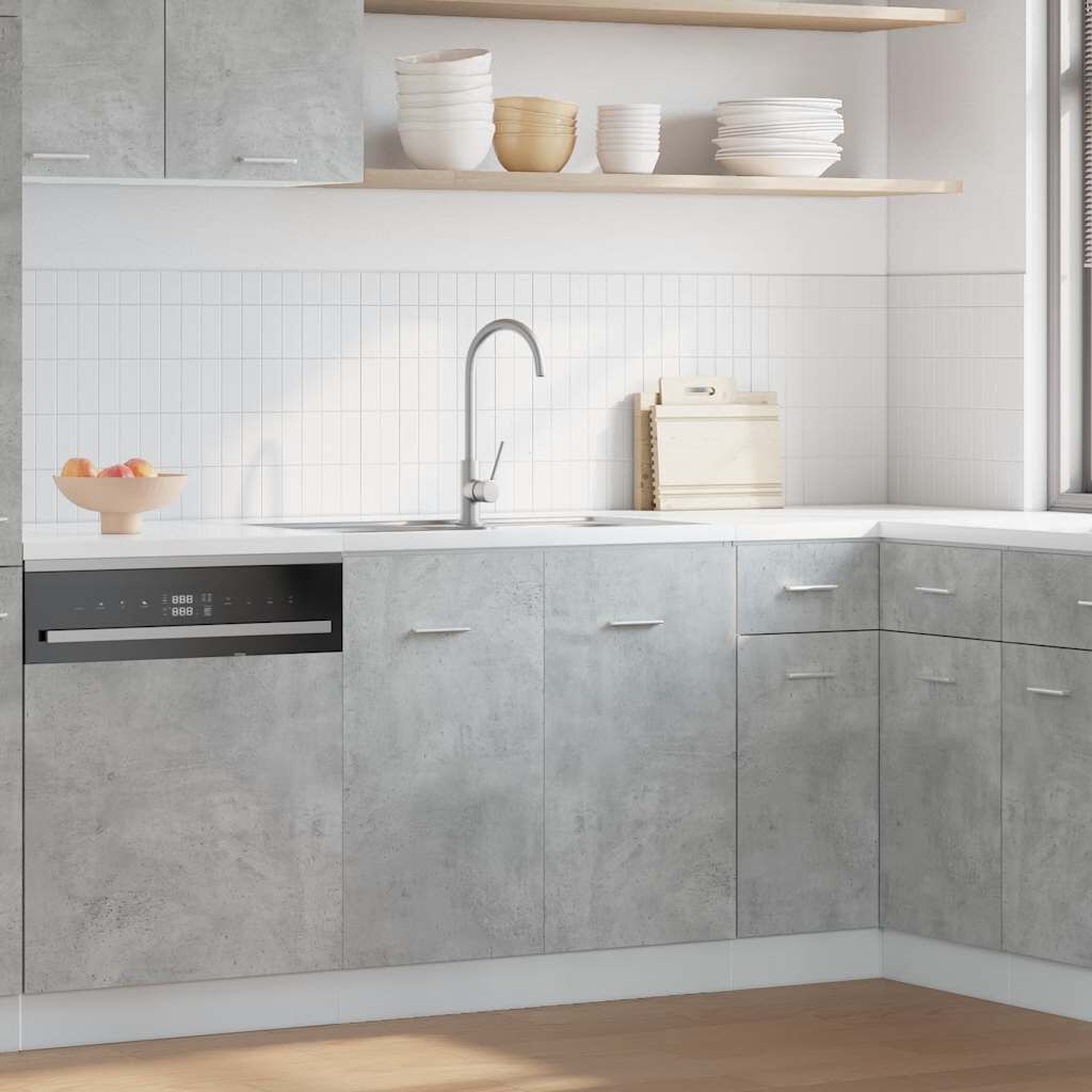 vidaXL Ντουλάπι Νεροχύτη Lyon Γκρι Σκυροδέματος 80x46x81,5εκ.