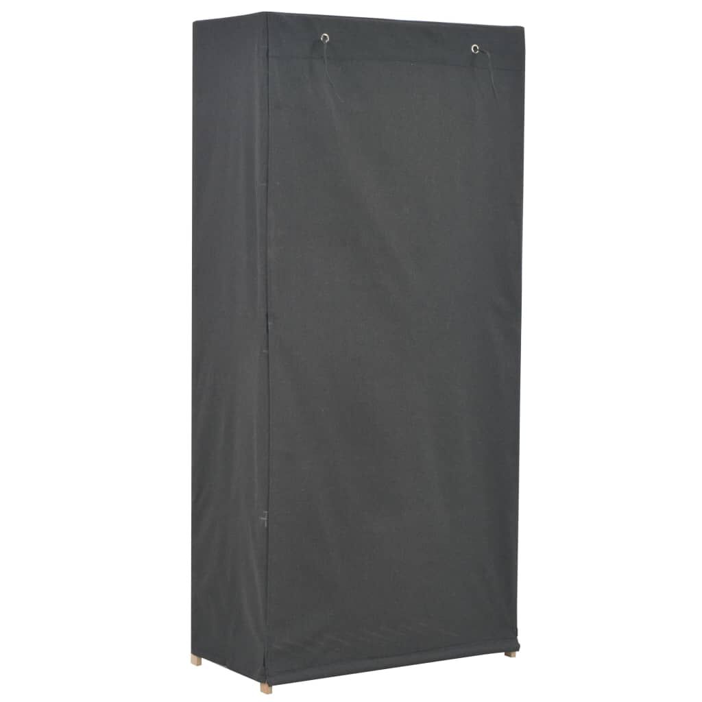 vidaXL Ντουλάπα Γκρι 79 x 40 x 170 εκ. Υφασμάτινη