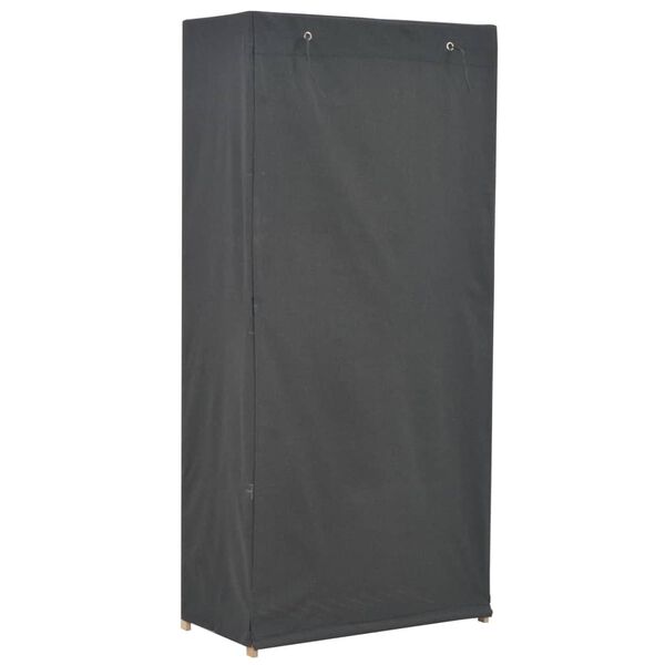 vidaXL Ντουλάπα Γκρι 79 x 40 x 170 εκ. Υφασμάτινη