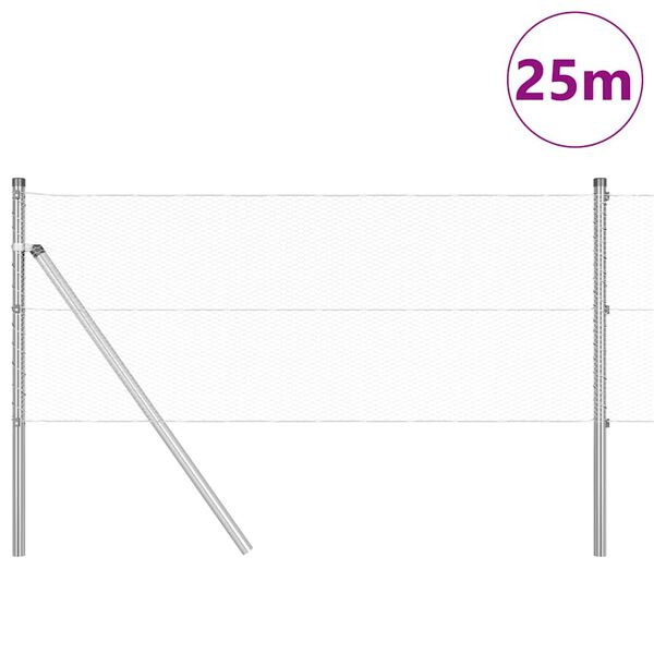 vidaXL &Sigma;&tau;ύ&lambda;&omicron;&sigmaf; &Pi;&epsilon;&rho;&iota;&phi;&rho;ά&xi;&epsilon;&omega;&nu; &Alpha;&sigma;&eta;&mu;ί 25 x 0,6 &mu; (13 &chi;&iota;&lambda;&iota;&omicron;&sigma;&tau;ά &delta;ί&kappa;&tau;&upsilon;&omicron;) &Alpha;&tau;&sigma;ά&lambda;&iota;