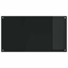 vidaXL Πίσω Πάνελ Κουζίνας 2 pcs Μαύρο 110 x 60 cm σκληρυμένο γυαλί