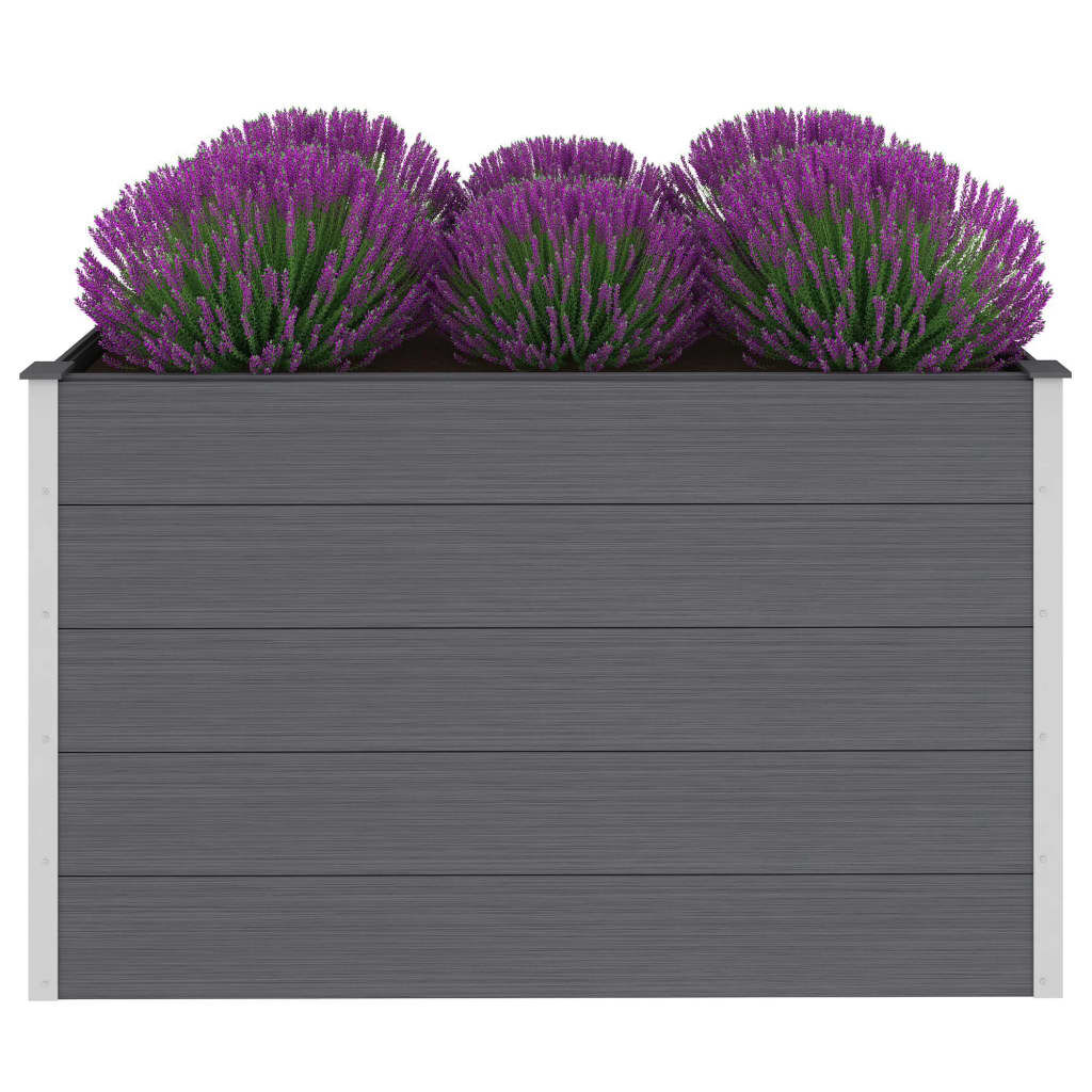 vidaXL Ζαρντινιέρα Υπερυψωμένη Γκρι 150 x 100 x 91 εκ. από WPC