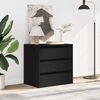 vidaXL Συρταριέρα Γωνιακή Μαύρη 60x41x58 εκ. από Επεξεργασμένο Ξύλο