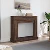vidaXL Πλαίσιο Τζακιού Καφέ Δρυς 100x30x87,5 εκ. από Επεξ. Ξύλο