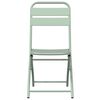 vidaXL Πτυσσόμενη Καρέκλα Κήπου 2 pcs Πράσινο 55 x 56.5 x 91εκ Ατσάλι