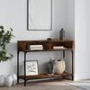 vidaXL Τραπέζι Κονσόλα Καπνιστή Δρυς 100x30,5x75 εκ. Επεξεργ. Ξύλο