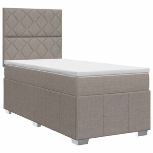 vidaXL &Kappa;&rho;&epsilon;&beta;ά&tau;&iota; box spring &mu;&epsilon; &sigma;&tau;&rho;ώ&mu;&alpha; Taupe 100 x 200 cm Ύ&phi;&alpha;&sigma;&mu;&alpha;