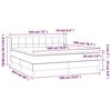 vidaXL Κρεβάτι Boxspring με Στρώμα Σκούρο Μπλε 160x200 εκ. Βελούδινο