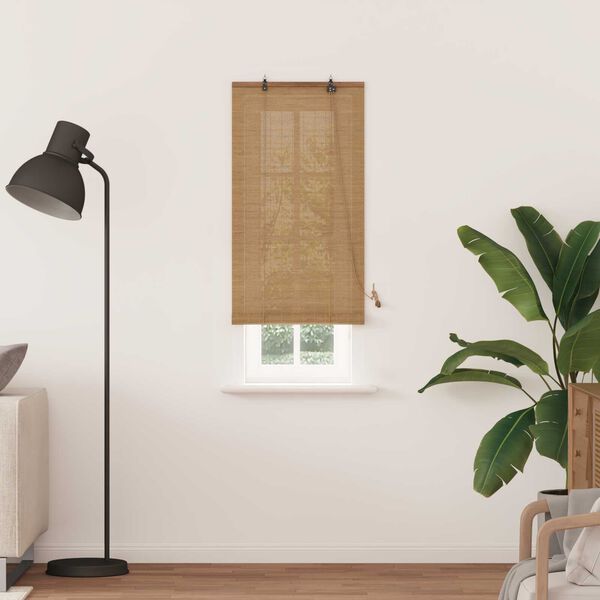 vidaXL Ρολά και Σκίες Παραθύρων Ανοιχτό καφέ 60 x 220 εκ. Μπαμπού