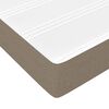vidaXL &Kappa;&rho;&epsilon;&beta;ά&tau;&iota; Boxspring &mu;&epsilon; &Sigma;&tau;&rho;ώ&mu;&alpha; Taupe 140x190 &epsilon;&kappa;. &Upsilon;&phi;&alpha;&sigma;&mu;ά&tau;&iota;&nu;&omicron;
