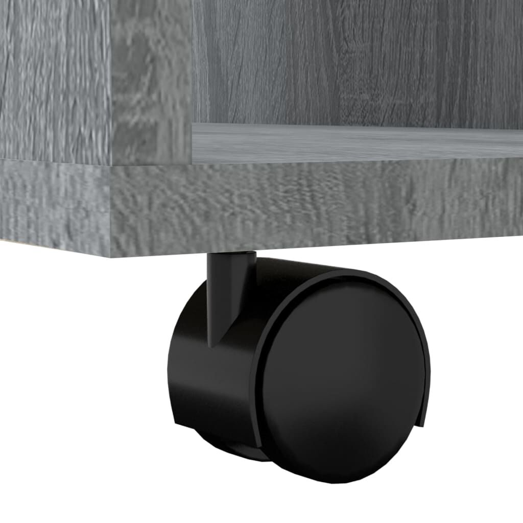 vidaXL Ντουλάπι Με Ροδάκια Γκρι Sonoma 60 x 53 x 72 εκ. Επεξεργ. Ξύλο